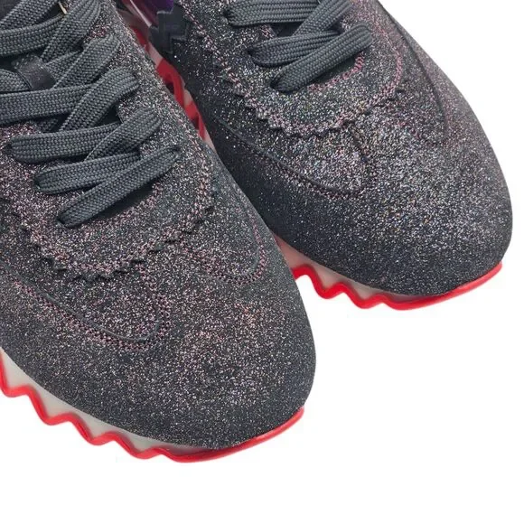 Christian Louboutin Loubishark Glitter Iridescent Sneakers - EU 42.5 / US 9.5